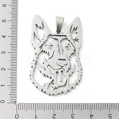 Non-Tarnish 201 Stainless Steel Big Pendants STAS-A090-02P-1
