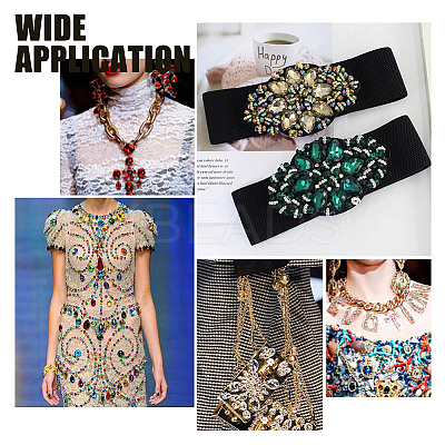 30Pcs 3 Style Sew on Rhinestone GLAA-GA0001-63B-1