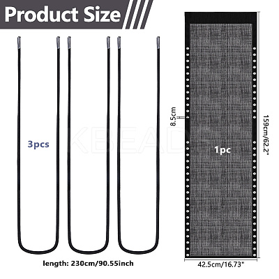 Plastic Chair Cloth AJEW-WH0031-62A-1