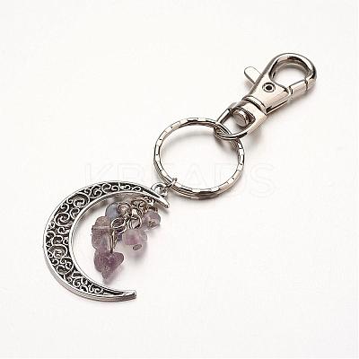 Natural Gemstone Pendant Keychain KEYC-JKC00099-1