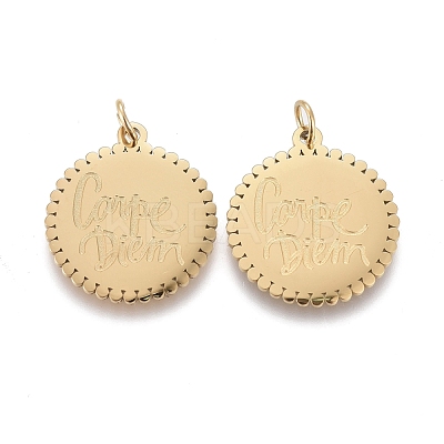 Ion Plating(IP) 304 Stainless Steel Pendants STAS-I164-009G-1