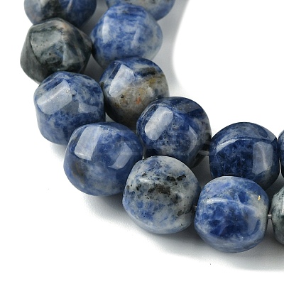 Natural Blue Spot Jasper Beads Strands G-H023-A07-01-1