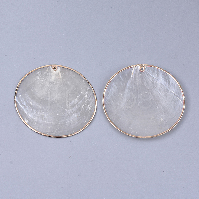 Natural Capiz Shell Big Pendants LS-X-SHEL-S274-89-1