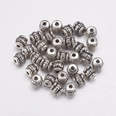 Tibetan Style Alloy Beads TIBEB-Q043-AS-LF-1