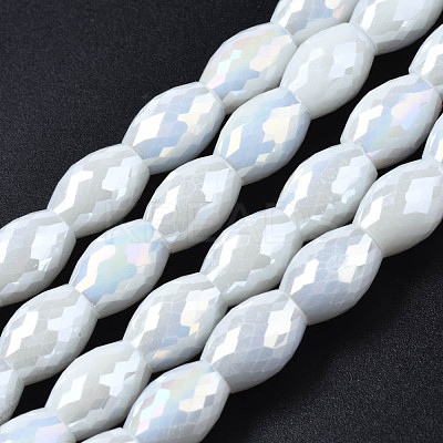 Electroplate Glass Beads Strands EGLA-S194-15A-A13-1