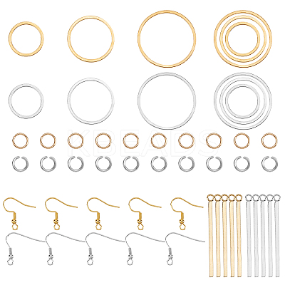 Ring & Bar Drop Earring DIY Making Kit DIY-UN0002-99-1