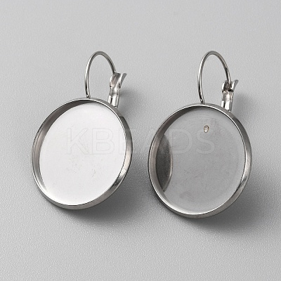 304 Stainless Steel Hoop Earring Findings STAS-WH0001-17D-P-1