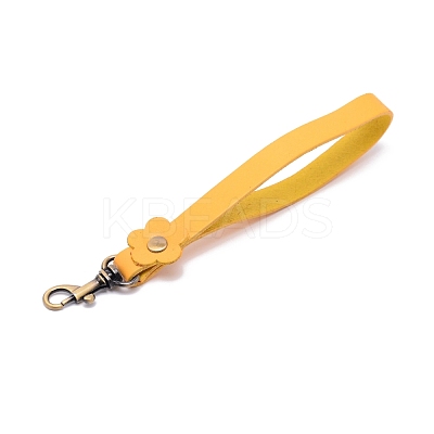 Vegetable-Tanned Leather Wrist Strap Bag Handles FIND-WH0091-05-1