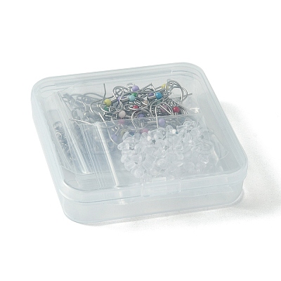 60Pcs 2 Style 316 Surgical & 304 Stainless Steel Earring Hooks DIY-FS0005-46-1