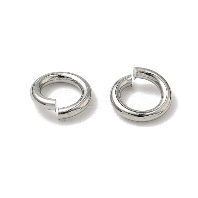 Tarnish Resistant 304 Stainless Steel Open Jump Rings X-STAS-R065-42-1