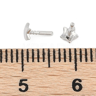 Star Brass Head Pins KK-U051-02P-02-1
