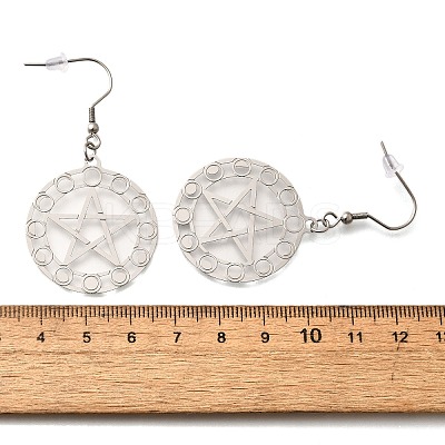 304 Stainless Steel Dangle Earrings EJEW-R015-01P-01-1