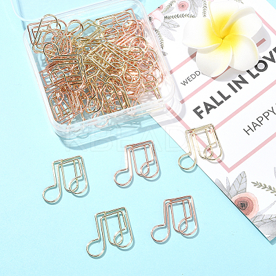 40Pcs 2 Colors Iron Paper Clips AJEW-SP0002-98C-1