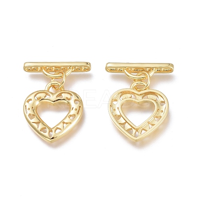 Brass Toggle Clasps KK-Q764-05G-1
