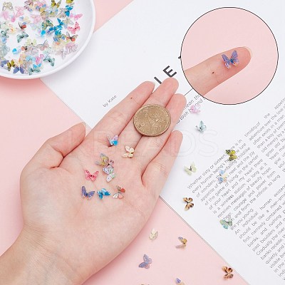 96 Pcs 3D Resin Cabochons MRMJ-SC0001-02-1