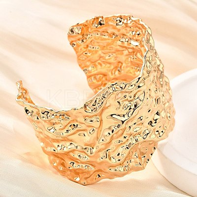 304 Stainless Steel Open Bangles BJEW-D308-02G-A-1