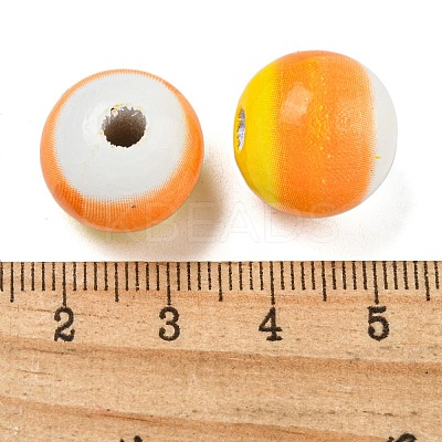 Halloween Series Wood European Beads WOOD-U002-01A-1