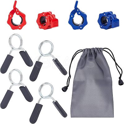 9Pcs 5 Style ABS Plastic Barbell Clamps FIND-FH0002-68-1