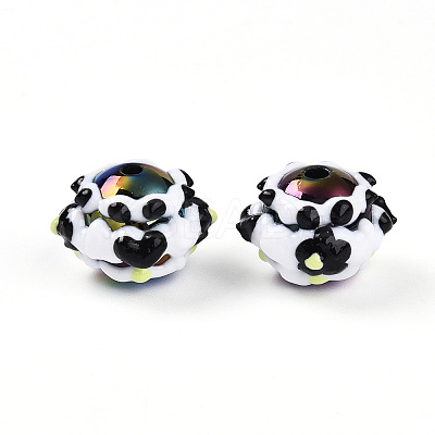 Opaque Acrylic Beads SACR-YW0002-01E-1
