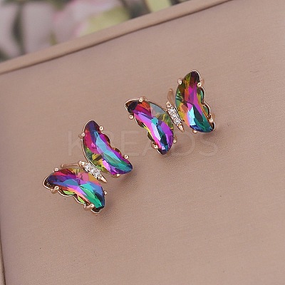 Fashionable Gradient Butterfly Earrings for Women YE8672-6-1