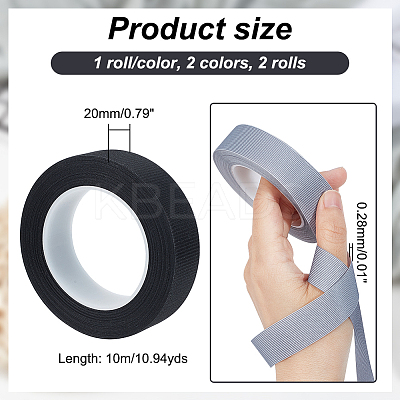 2 Rolls 2 Colors TPU Cloth Heat Sealing Tape TOOL-GA0001-79-1