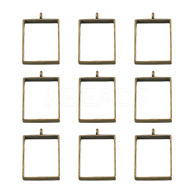 Alloy Open Back Bezel Big Pendants PALLOY-TA0021-02AB-1
