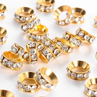Grade A Brass Rhinestone Beads RB-H062-10-1
