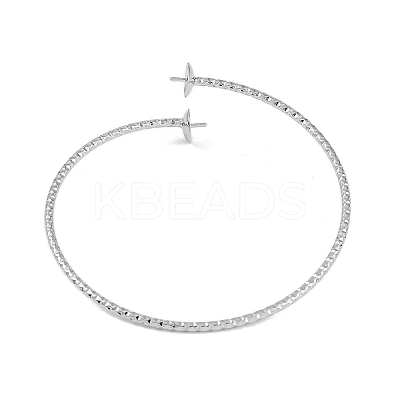 Brass Textured Open Cuff Bangle Making KK-U020-21A-P-1