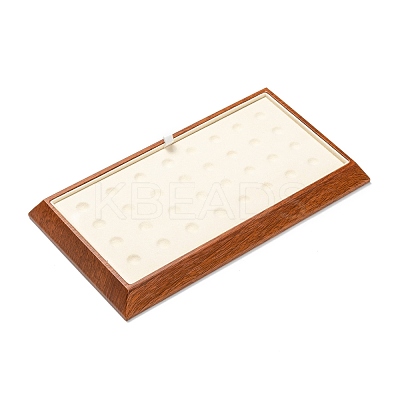 Rectangle Wood Pesentation Jewelry Round Beads Display Tray ODIS-P008-13A-1