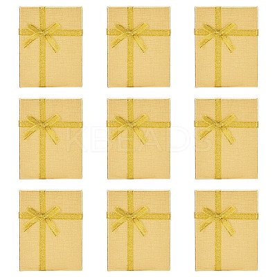 Rectangle Paper Jewelry Set Storage Boxes with Bowknot X1-CON-TAC0014-04F-1