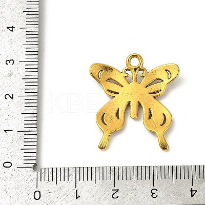 Tibetan Style Alloy Butterfly Pendants TIBEP-3945-AG-NR-1