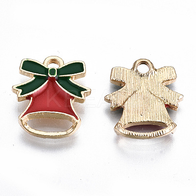 Light Gold Plated Alloy Enamel Pendants LS-X-ENAM-T009-80A-RS-1