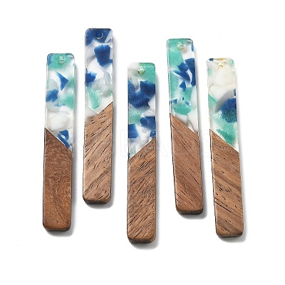 Resin and Walnut Pendants FIND-R051-07G-1