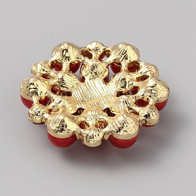 Alloy Rhinestone Cabochons ALRI-WH0008-39G-02-1
