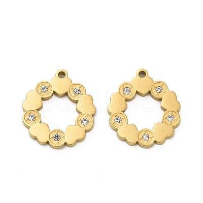 304 Stainless Steel Pendants STAS-A118-01F-G-1