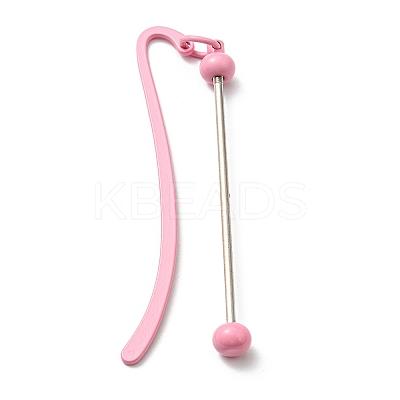Iron & Alloy Bookmarks with Beadable Bar Pendant LS-AJEW-G055-02B-1