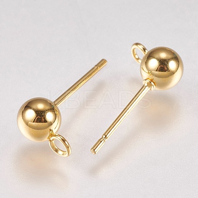 202 Stainless Steel Stud Earring Findings X-STAS-G173-12G-5mm-1