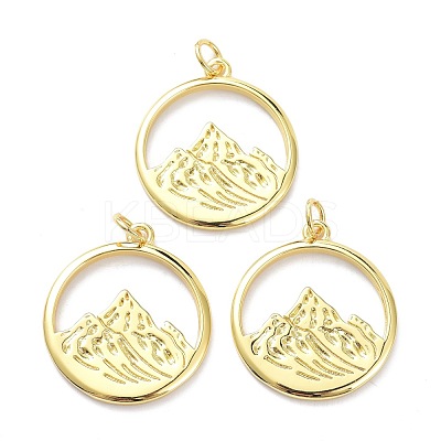 Brass Pendants KK-L188-31G-1