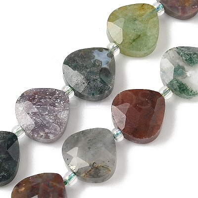 Natural Indian Agate Beads Strands G-D316-A09-1