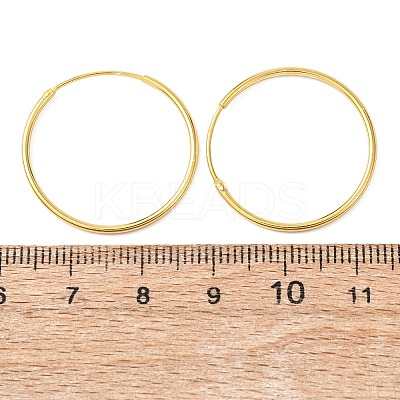 925 Sterling Silver Huggie Hoop Earrings EJEW-C179-05C-G-1