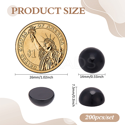200Pcs Schima Wood Cabochons WOOD-FG0001-63-1