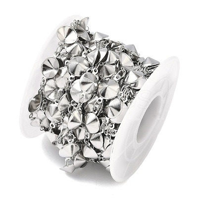 304 Stainless Steel Rhinestone Cup Chains CHS-K023-08A-P-1