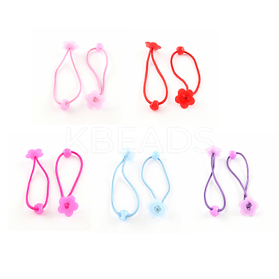 Flower Hair Accessories Elastic Hair Ties OHAR-S182-M-1