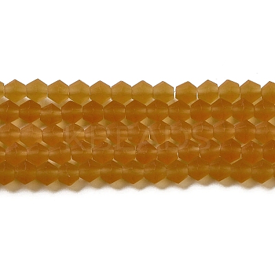 Imitate Austrian Crystal Frosted Glass Beads Strands GLAA-F029-TM2mm-B28-1