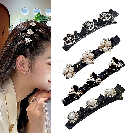 Fashion Double Layer Plastic Alligator Hair Clips Sets LS-PHAR-P005-24-1