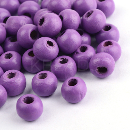 Dyed Wood Beads WOOD-S662-6x7mm-A12-1