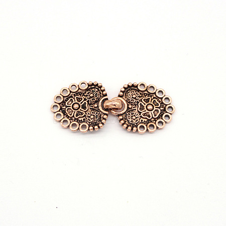 Eco-Friendly Zinc Alloy Hook Clasps LS-PALLOY-WH0031-02R-1