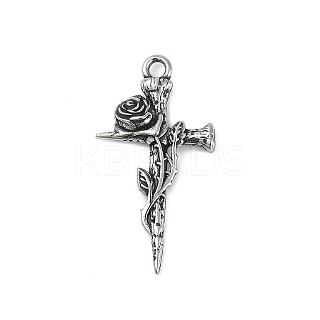 316 Surgical Stainless Steel Pendants STAS-G349-36AS-1