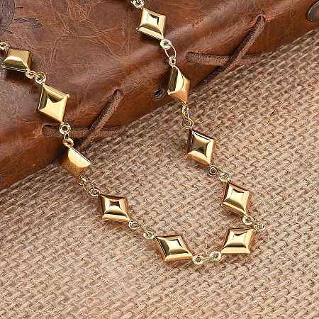 304 Stainless Steel Link Chain Necklaces NJEW-U023-04G-G-1