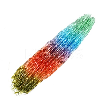 Gradient Color Baking Paint Glass Bead Strands X1-DGLA-A039-T4mm-A015-1
